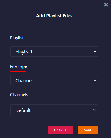 playlist file type