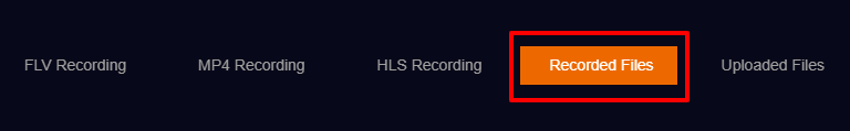 recorded files