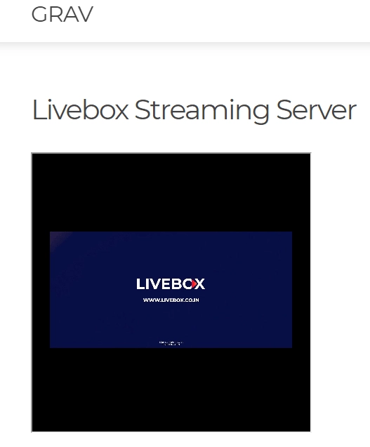 successful live streaming using Livebox streaming server