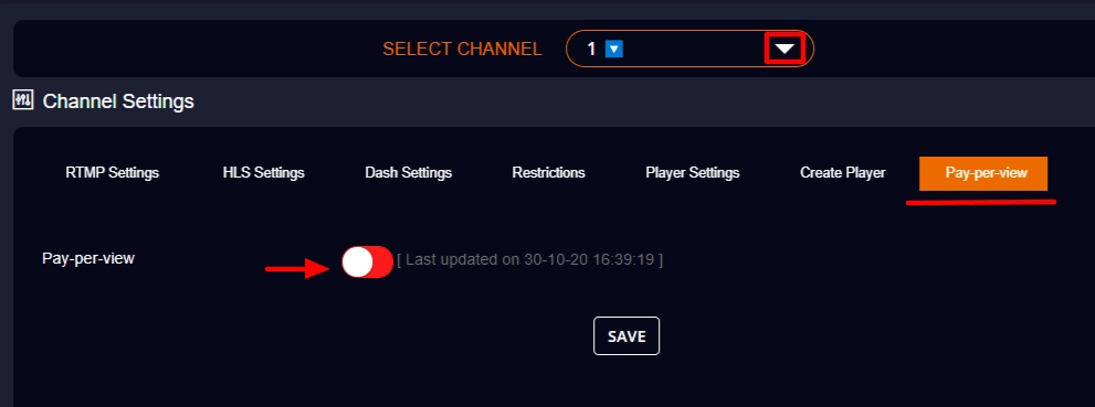 pay-per-view option on Livebox