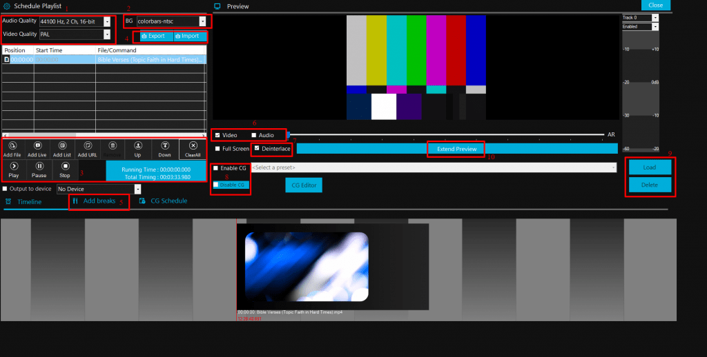 Livebox encoder software
