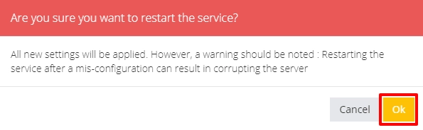 Livebox service restart