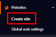 create website on Livebox