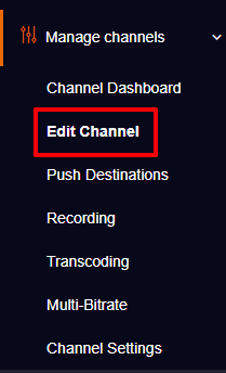 Edit Livebox channels