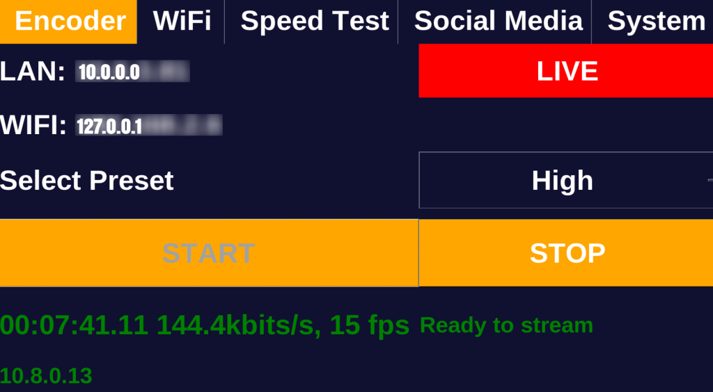 live-on-SD-Encoder