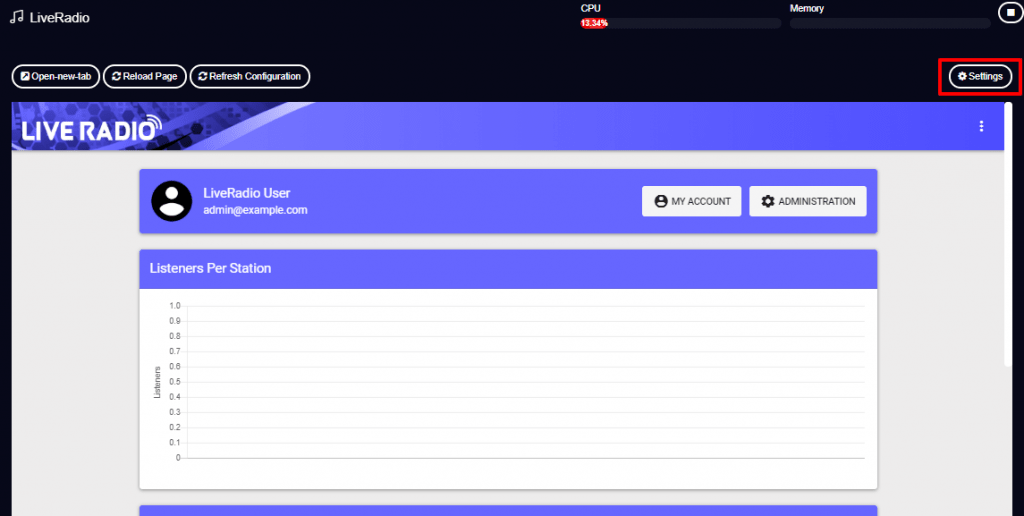 shoutcast-settings