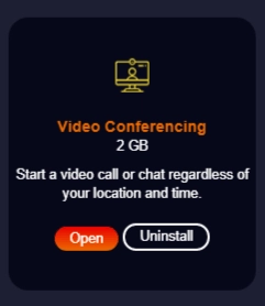 video conferencing app from Livebox