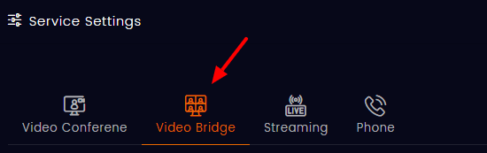 video bridge settings on Livebox