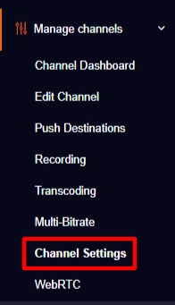 Livebox streaming channel settings