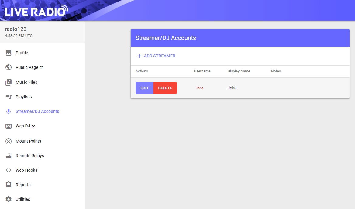 web radio streaming