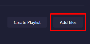 add files on player playlist