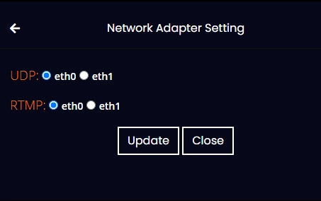 encoder adapter settings